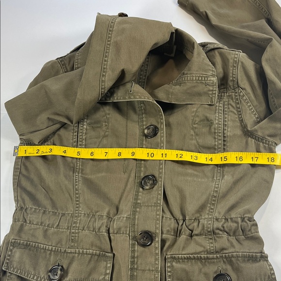 Eddie Bauer Olive Green Military Utility Style Jacket Sz S - Picture 7 of 10